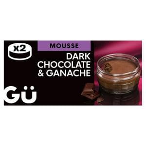 Gü Dark Chocolate Mousse with Ganache Desserts 2 x 70g