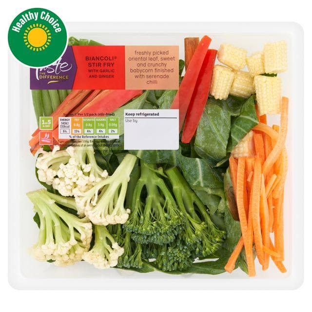 Sainsbury's Biancoli Stir Fry with Garlic & Ginger, Taste the Difference 220g - gallery image 1