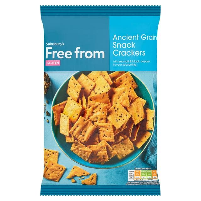 Sainsbury's Free From Ancient Grain Snack Crackers 100g - gallery image 1