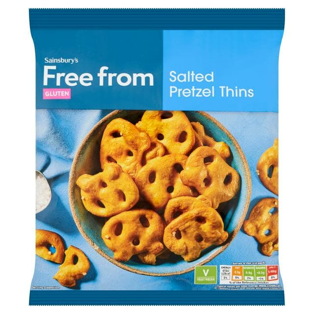 Sainsbury's Free From Salted Pretzel Thins 100g - gallery image 1