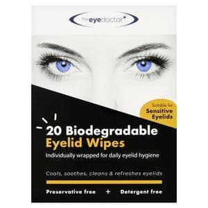 The Eye Doctor Biodegradable Eyelid Wipes x20