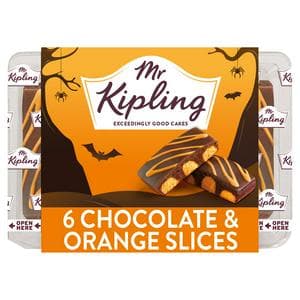 Mr Kipling 6 x Milk Chocolate & Orange Cake Slices