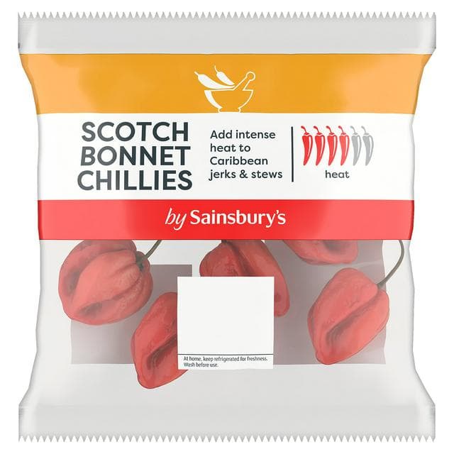 Sainsbury's Scotch Bonnet Chillies 60g - gallery image 1