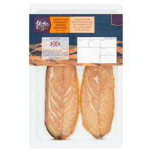 Sainsbury's (Approx. 165g) Ready to Eat Sweetcure Boneless Hot Smoked Mackerel, Taste the Difference