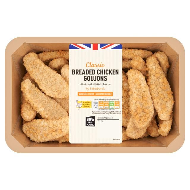 Sainsbury's Breaded Chicken Goujons 1kg - gallery image 1