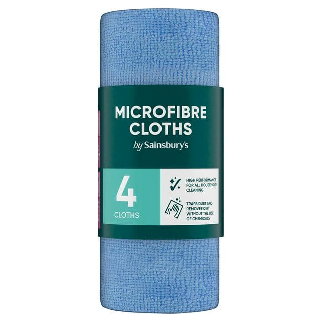 Sainsbury's Microfibre Cloths x4 - gallery image 1
