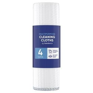 Sainsbury's Multipurpose Cleaning Cloths x4