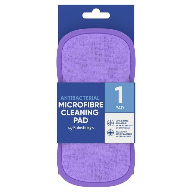 Sainsbury's Antibacterial Microfibre Cleaning Pad - gallery image 1
