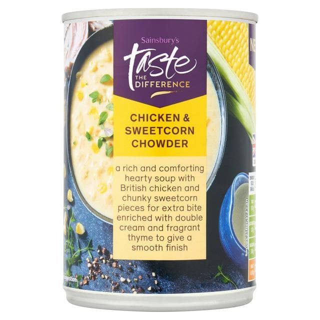 Sainsbury's Chicken & Sweetcorn Chowder, Taste the Difference 380g - gallery image 1