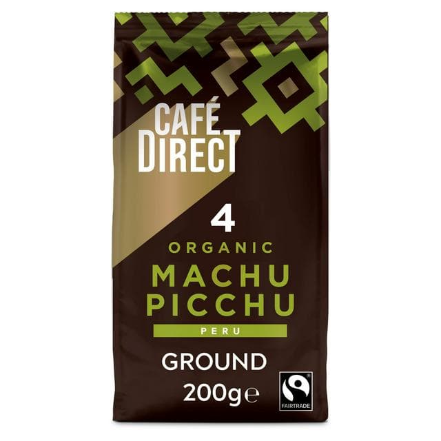 Cafedirect 4 Organic Machu Picchu Ground Coffee 200g - gallery image 1