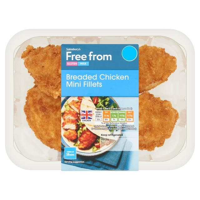 Sainsbury's Free From Breaded Mini Fillets 305g - gallery image 1