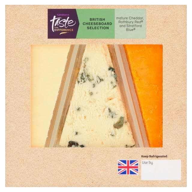 Sainsbury's British Cheeseboard Selection, Taste the Difference 155g - gallery image 1