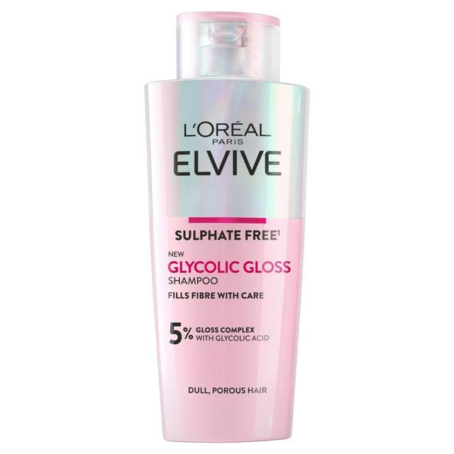L'Oréal Paris Elvive Glycolic Gloss Sulphate Free Shampoo for Dull Hair 200ml - gallery image 1