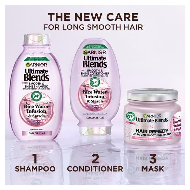 Garnier Ultimate Blends Rice Water Infusion & Starch Hair Remedy Mask For Long Hair 380ml - gallery image 5
