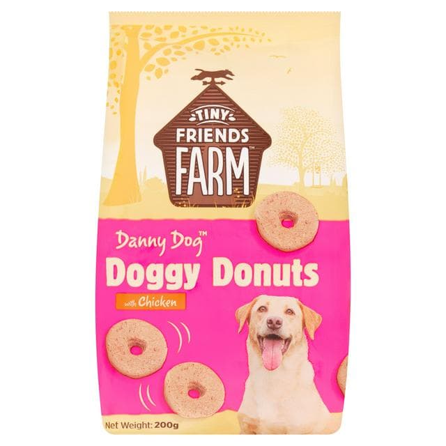 Tiny Friends Farm Danny Dog Treats Doggy Donuts with Chicken 200g - gallery image 1
