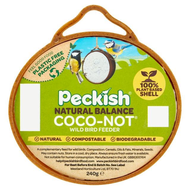 Peckish Natural Balance Coco Not Wild Bird Feeder 240g - gallery image 1
