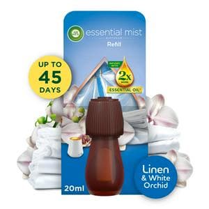 Air Wick 20ml Essential Mist Refill Linen & White Orchid Air Freshener