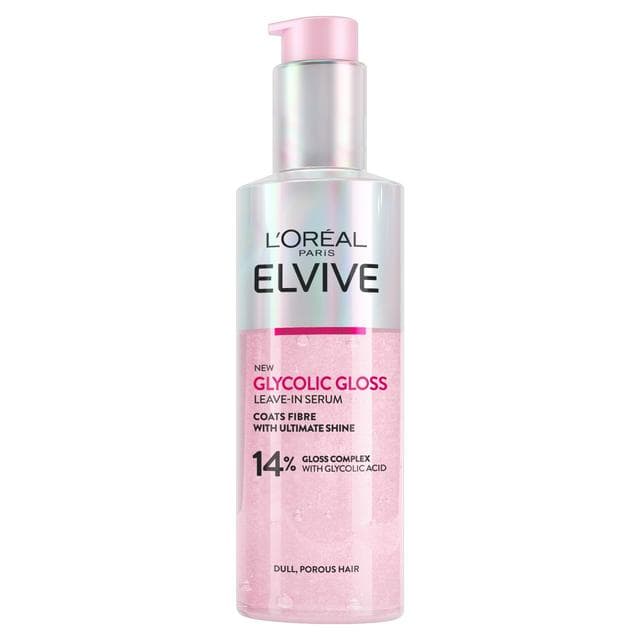 L'Oréal Paris Elvive Glycolic Gloss Leave-In Serum for Dull Hair 150ml - gallery image 1