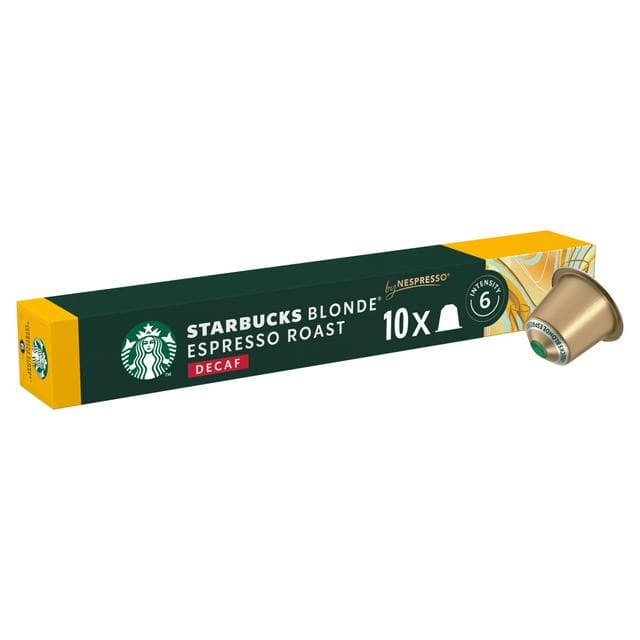 Starbucks by Nespresso Blonde Espresso Roast Decaf Coffee Pods x10 55g - gallery image 1