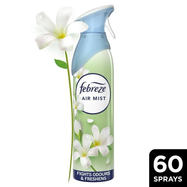 Febreze Air Freshener Spray White Jasmine 185ml - gallery image 1