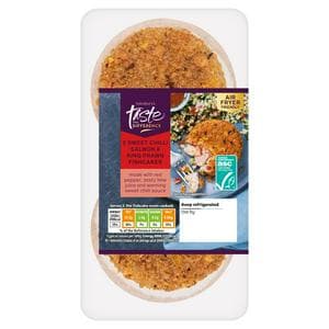 Sainsbury's Sweet Chilli Scottish Salmon & ASC King Prawn Fishcakes, Taste the Difference x2 290g