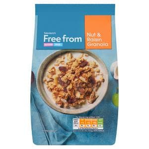 Sainsbury's Free From Nut & Raisin Granola 350g