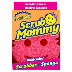 Scrub Daddy Mommy Dual Sided Scrubber & Sponge