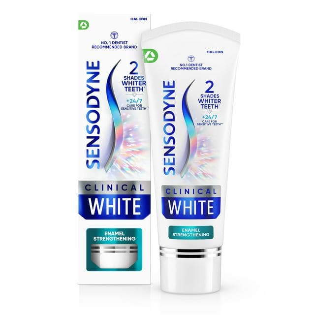 Sensodyne Clinical White Whitening Toothpaste Enamel Strengthening 75ml - gallery image 1