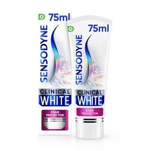 Sensodyne Clinical White Whitening Toothpaste Stain Protector 75ml