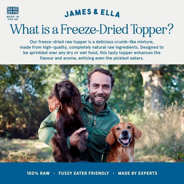 James & Ella Freeze Dried Raw Grass Fed Beef Topper for Dogs 50g - gallery image 3
