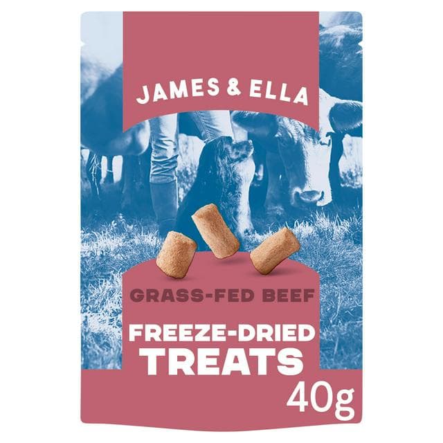 James & Ella Freeze Dried Grass Fed Beef Dog Treats 40g - gallery image 1