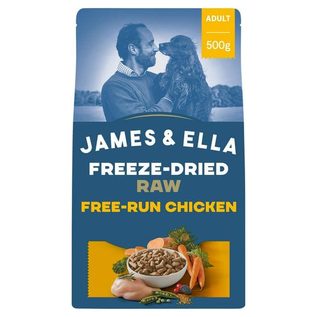 James & Ella Freeze Dried Raw Free Run Chicken Dog Food 500g - gallery image 1