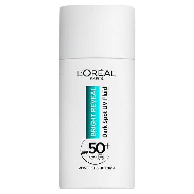L'Oréal Paris Bright Reveal Dark Spot UV Fluid SPF 50+ Niacinamide Face Cream 50ml - gallery image 1