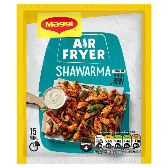 Maggi Air Fryer Shawarma Herbs & Spices Recipe Mix for Chicken 25g - gallery image 1