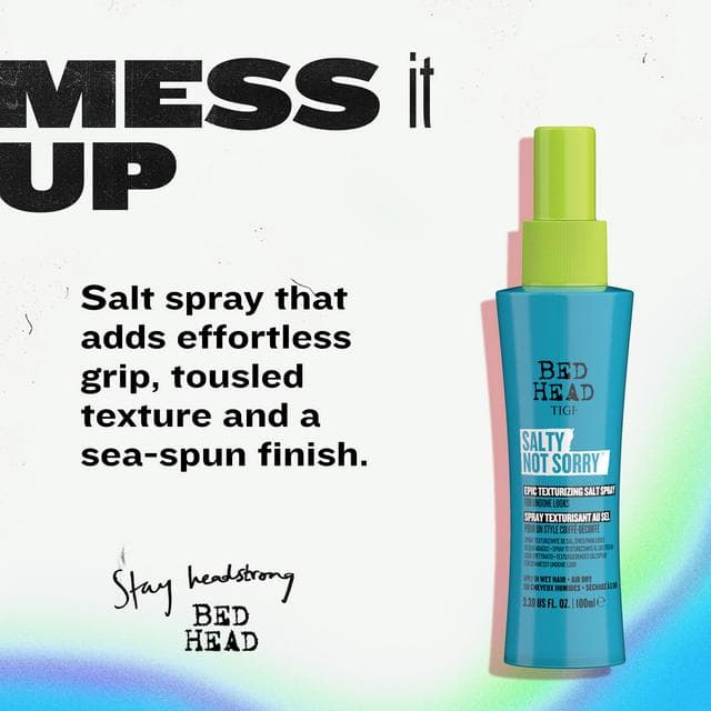 Bed Head by TIGI Salty Not Sorry Epic Texturizing Salt Spray 100ml - gallery image 2