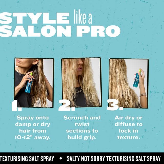 Bed Head by TIGI Salty Not Sorry Epic Texturizing Salt Spray 100ml - gallery image 6