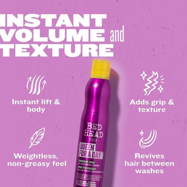 Bed Head by TIGI Queen for a Day Volume Thickening Spray for Fine Hair 311ml - gallery image 3