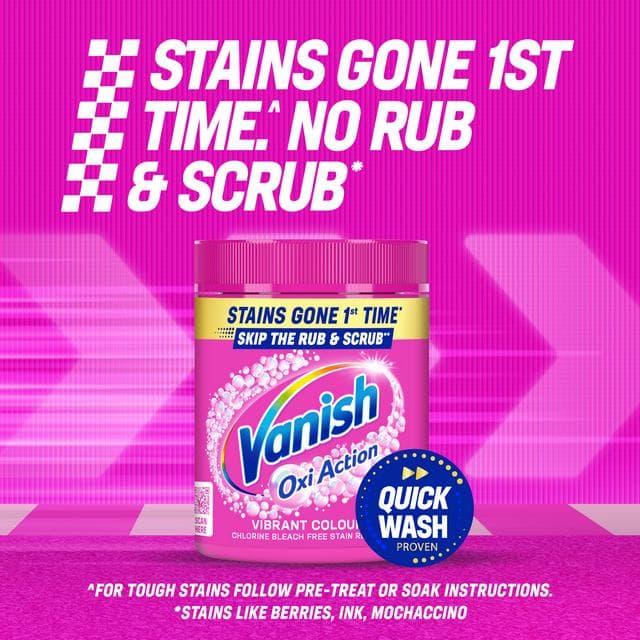 Vanish Oxi Action Laundry Booster Washing Powder 1.35kg - gallery image 2