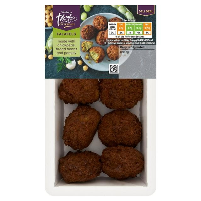 Sainsbury's Falafels Summer Edition, Taste the Difference 144g - gallery image 1