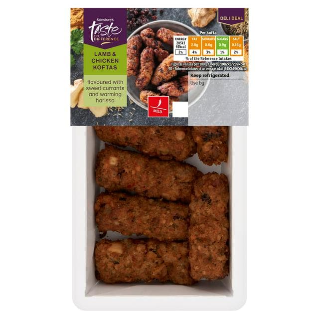 Sainsbury's Lamb & Chicken Koftas, Limited Edition, Taste the Difference 152g - gallery image 1