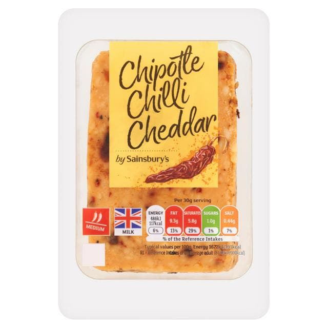 Sainsbury's Chipotle Chilli Cheddar Cheese 200g - gallery image 1