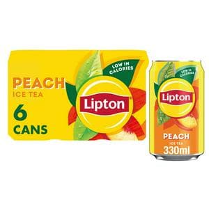 Lipton Ice Tea Peach Cans 6x330ml