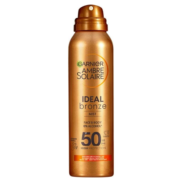 Garnier Ambre Solaire 150ml SPF 50 Ideal Bronze Mist - gallery image 1