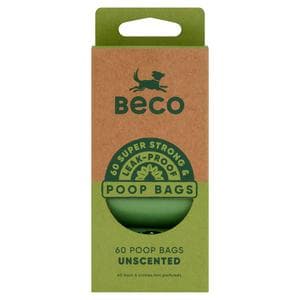 Beco Poop Bags Unscented Big Strong & Leak Proof Pack x60