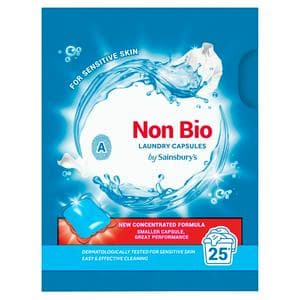 Sainsbury's Non Bio Laundry Capsules 25 Washes