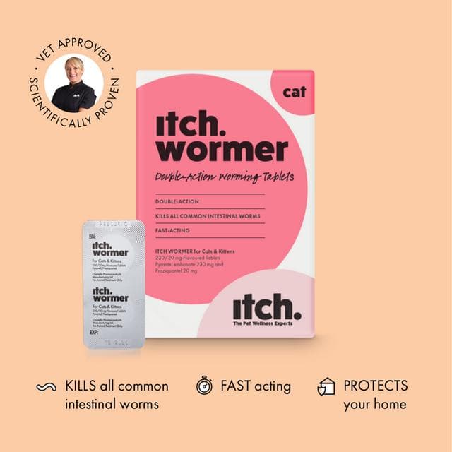 Itch Wormer Cat Worm Tablet Treatment Pack x2 - gallery image 2