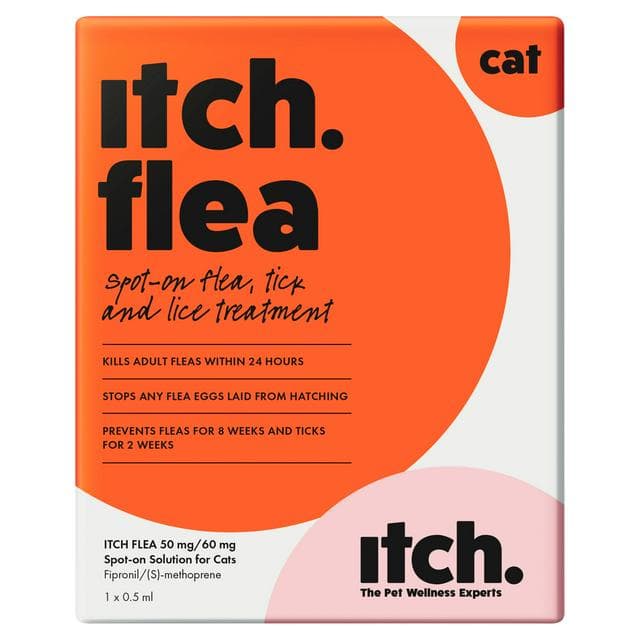 Itch Flea Cats Flea & Tick Spot On Treatment 1 Pipette (1kg+) - gallery image 1