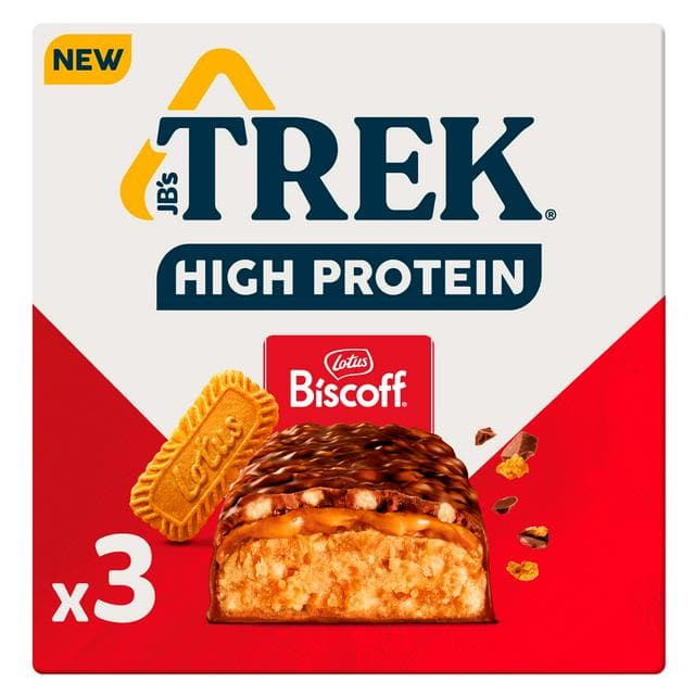 Trek High Protein Biscoff 3 x 44g - gallery image 1
