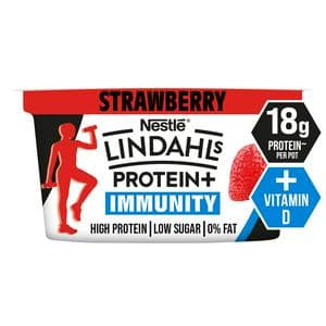 Lindahls 150g Protein + Immunity Strawberry Flavour Yoghurt