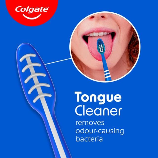Colgate Extra Clean Medium Toothbrush x3 - gallery image 3